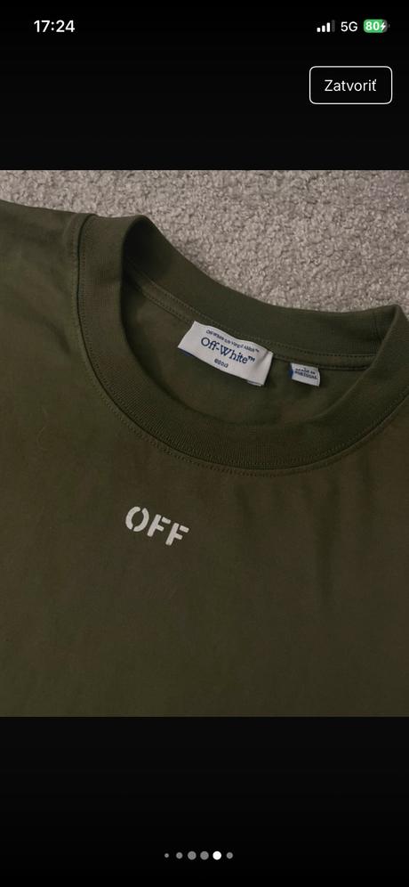 Off white tričko, l