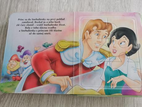 Kniha s puzzle snehulienka, 