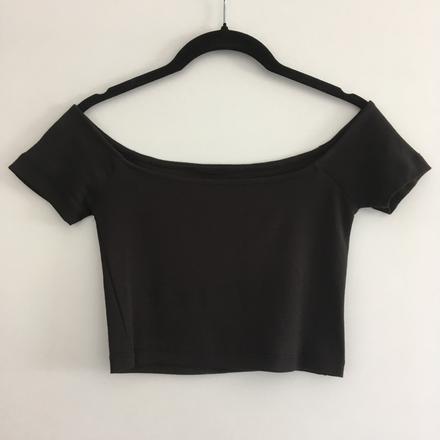 Zara crop top s odhalenými ramenami, zara,xs