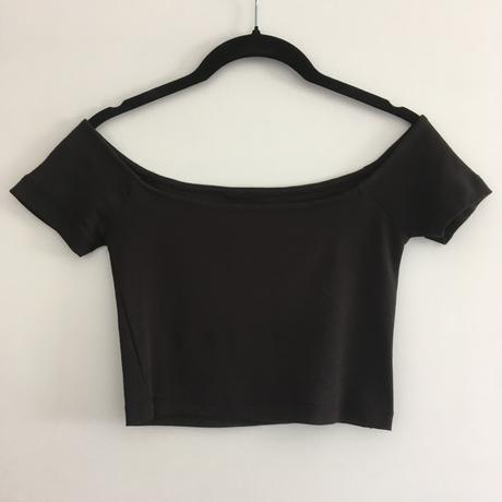 Zara crop top s odhalenými ramenami, zara,xs