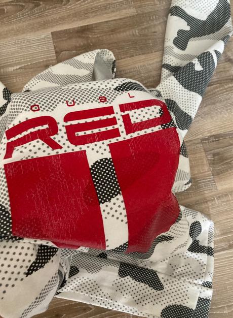 Dámska maskáčová mikina double red, l