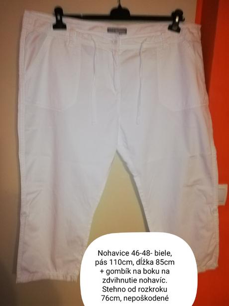 Biele nohavice 46-48, 46