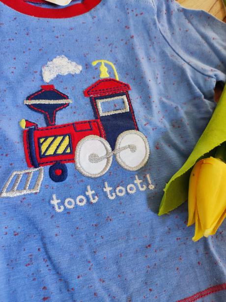 Hatley baby tričko s vláčikom, 62