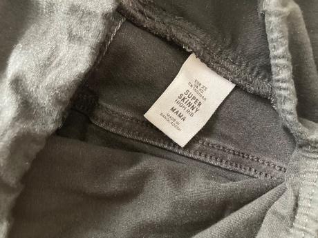 Tehotenské rifle, h&m,xs