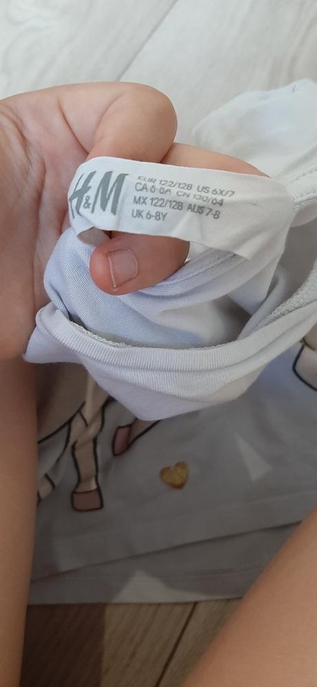 Tricko s jednorozcami, h&m,122