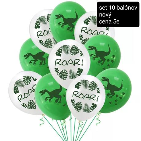 Párty dekorácie na tému dinosaury, 