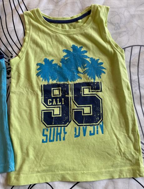 Bavlnené letné tričko s potlačou v. 110/116, 110