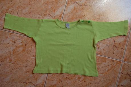 Vrubkovane tricko,svietivá zelena, 86