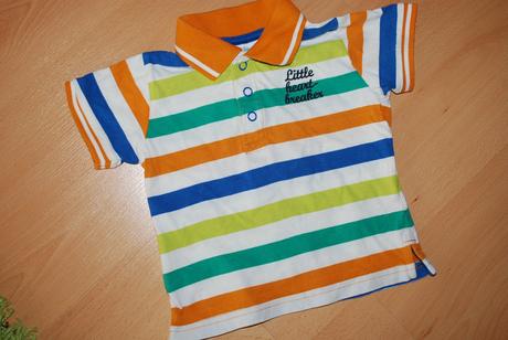 Pásikavé polo-tričko, topolino,80