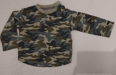 Maskáčové tričko dlhý rukáv, 74