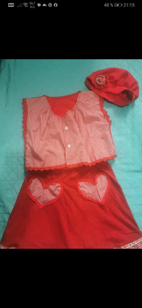 Kostým červená čiapočka 134 akt., 