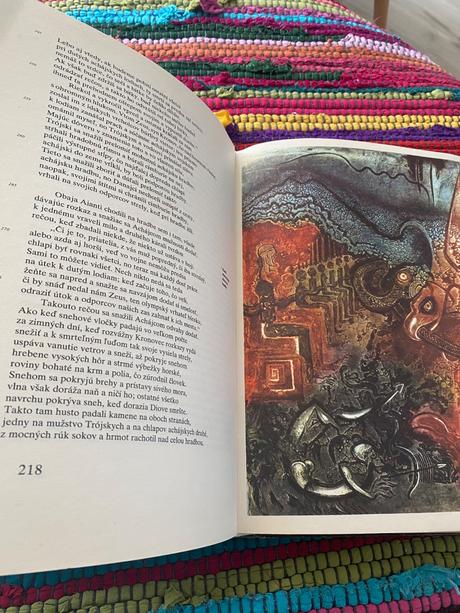 Krásna stará retro kniha homéros - ílias 1986, 