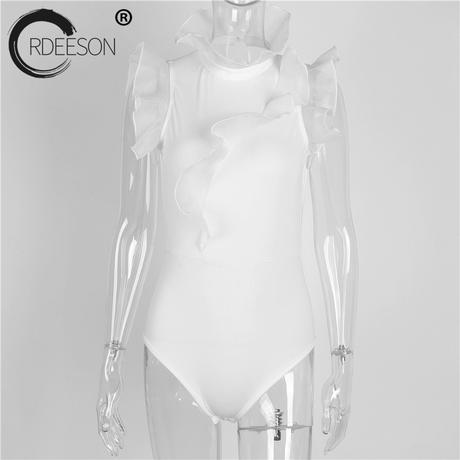 Biele body - top s volanikmi vel.m, m