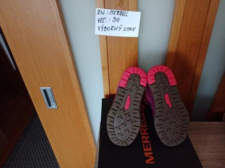 Dievčenské zimné snehule zn.merrell veľ.30, merrell,30