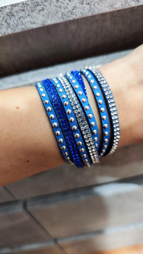 Náramok / choker s kamienkami,