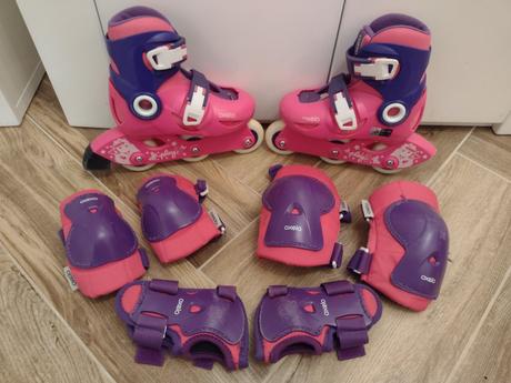 Kolieskové korčule+chrániče, 26