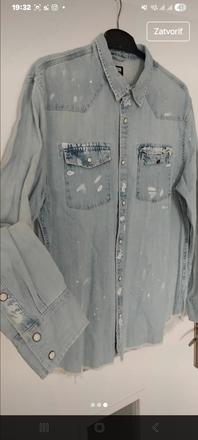 Riflová košeľa, xl