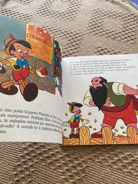 Krásna retro vintage mini walt disney pinocchio, 