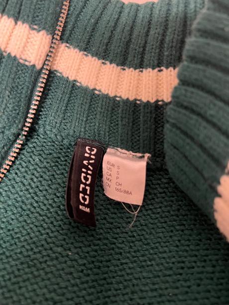 Zelený crop sveter, h&m,s