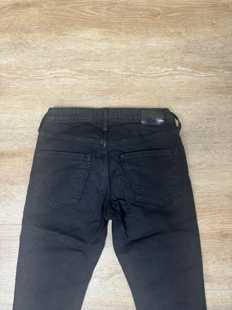 Čierne trblietavé rifle, h&m,140