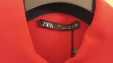 Krásne červené košeľové šaty zara m, zara,m
