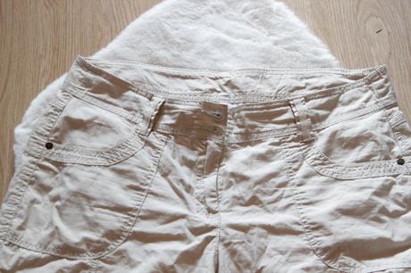 Béžové 3/4 bavlnené nohavice, xl, xl