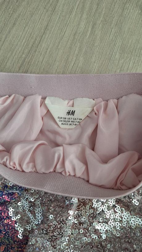 Lesklá sukňa, h&m,128