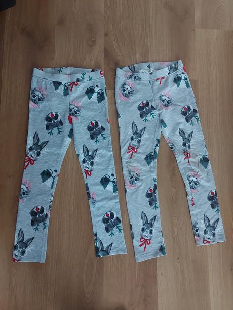 Vianočné legínky, h&m,128