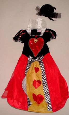 - srdcová kráľovná komplet kostým veľ.104,