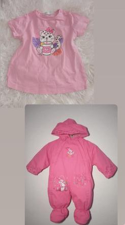 Kombinéza 6/9 mesiacov, tričko, 68