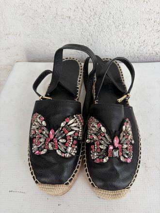 Twinset pc199e motyle znackove  kozene topanky, 38