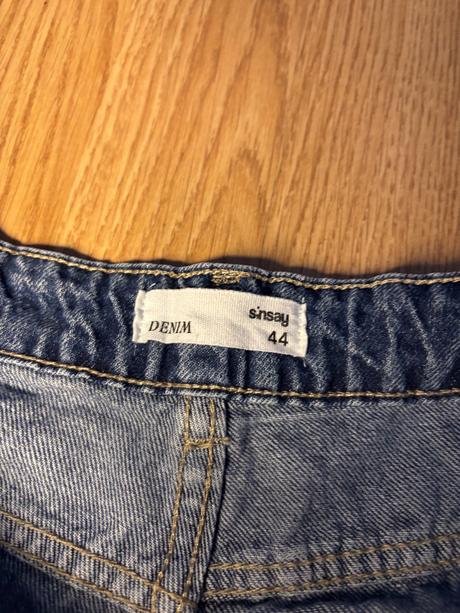 Wide leg roztrhané rifle, sinsay,44 / xl / xxl