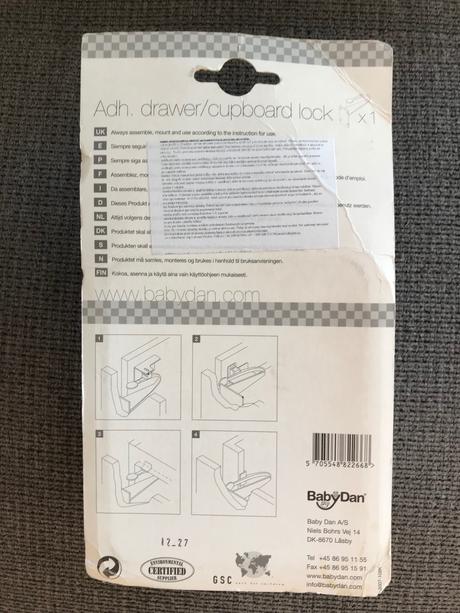 Poistka na skrinku, babydan