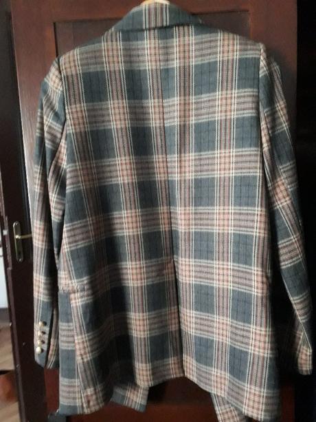 Vintage kárované sako - s, 36