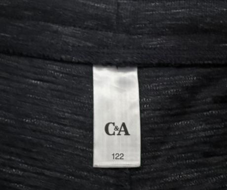 Vrúbkovaná šortky veľ. 122, c&a,122