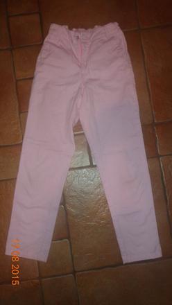 Ruzove nohavice, h&m,128