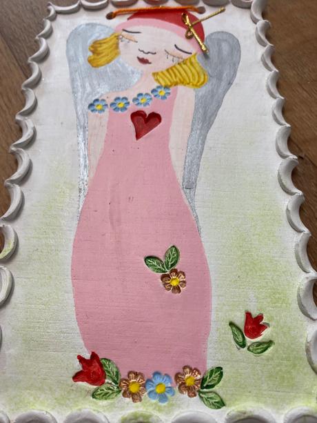 Krásny miniobrázok anjel víla šťastie a láska,