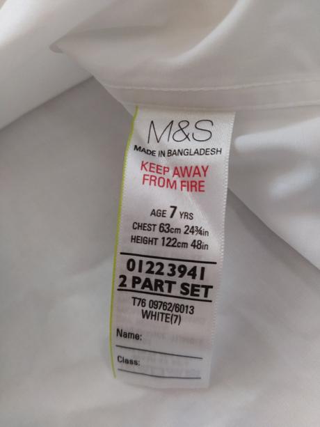 Biela košeľa., marks & spencer,128