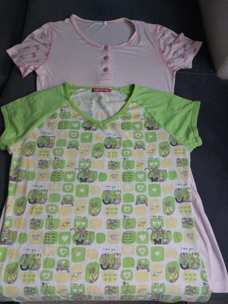 2x nočná košela s-m, s