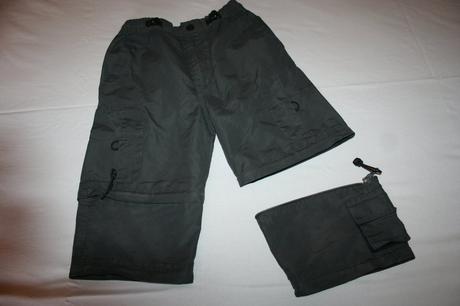 Chlapčenské trištvrťáky 2v1 odopínateľné na kraťas, 140