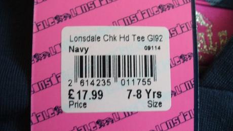 Nové lonsdale tričko, lonsdale,116