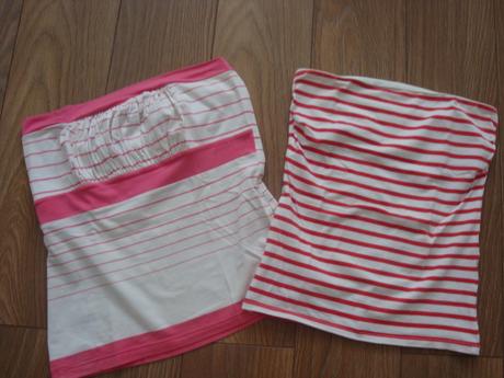 Letne topy bez ramienok, s