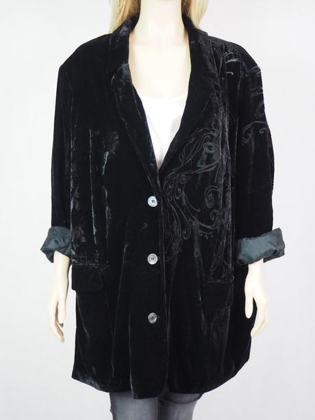 Kvalitné zamatové sako ulla popken, 58