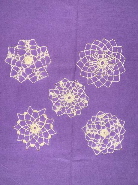 Hačkované vianočné ozdoby, 