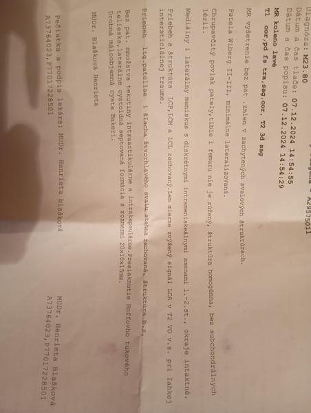 Kedy sú k dispozícii výsledky magnetickej rezonancie?