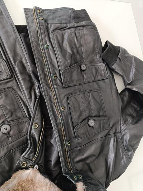 Redskins kožená bunda bombera, m