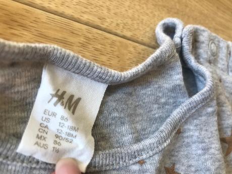 Šaty s hviezdičkami jesenné 86, h&m,86