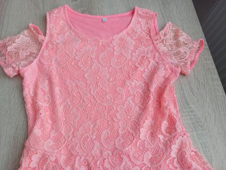 Šaty s čipkou, c&a,158