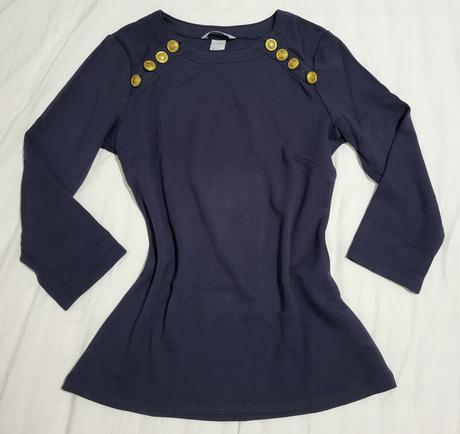 Top s 3/4 rukávom, h&m,s