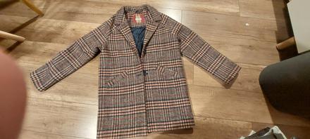 Krásny karovany kabátik, reserved,146